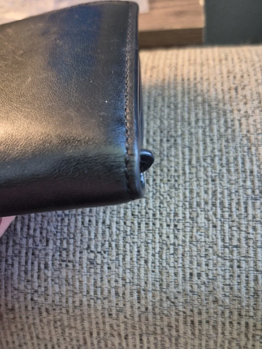 Michael Kors Florence Large Billfold Genuine Leather Black Clutch Wallet Purse